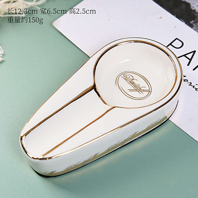 Luxury designer Ceramic Creative Portable Ashtray Smoking Cigar Accessories