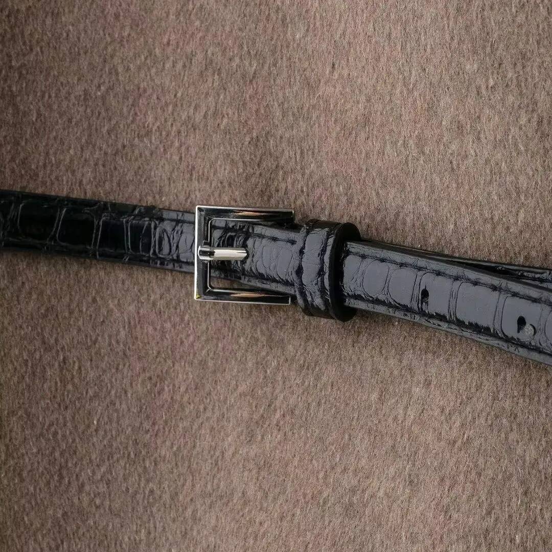 winter jacket women Women's Outerwear New Fashion With Belt Soft Top Elegant Chic Autumn/Winter Coat4254