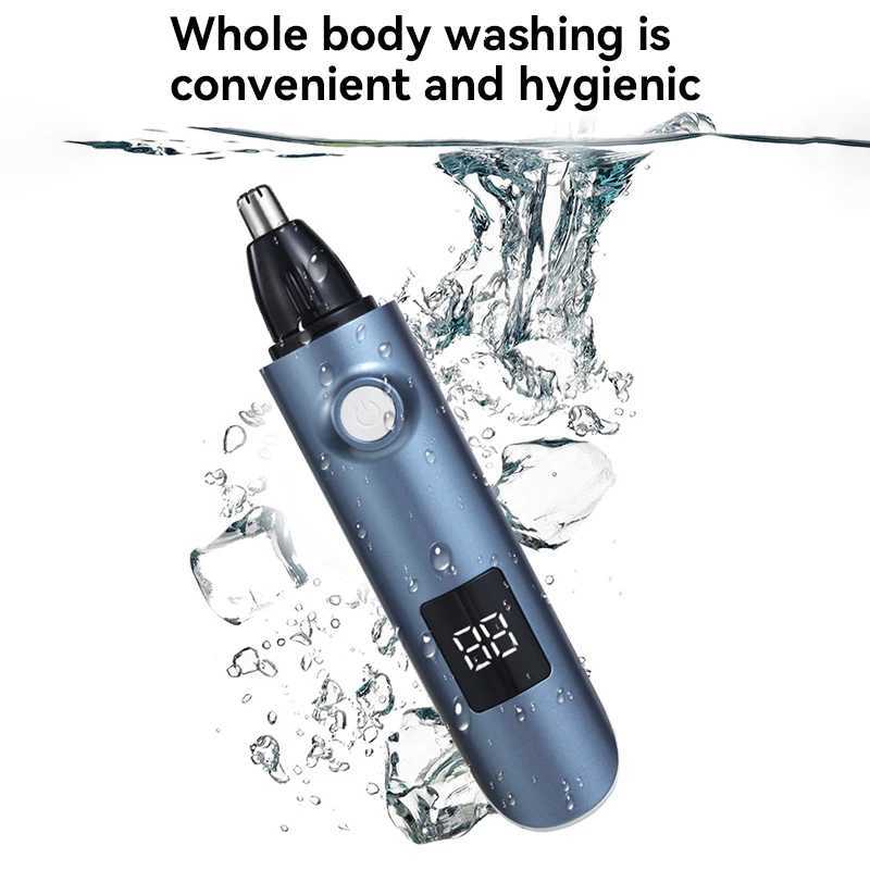 New Electric Nose Hair Trimmer Rechargeable With Digital Display Full Body Wash 3in1 Eyebrow And Nose Hair Trimmer Waterproof M251030