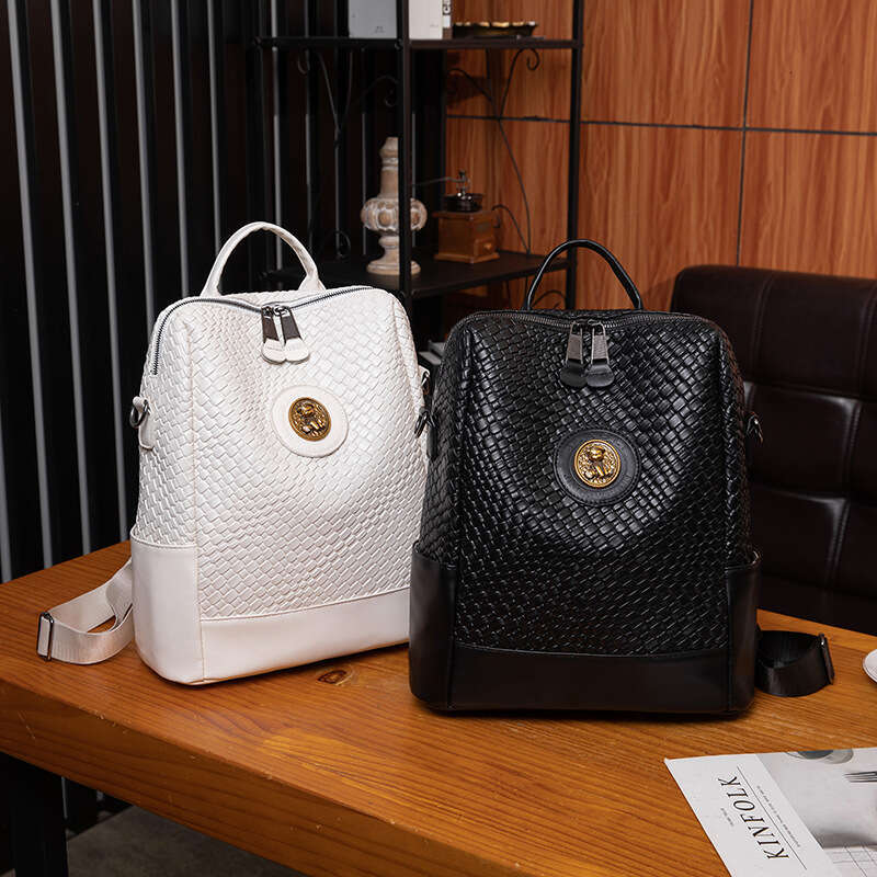 2025 New Backpack High-End Korean Style Fashion Soft Leather Trendy Women's Large Capacity Bag