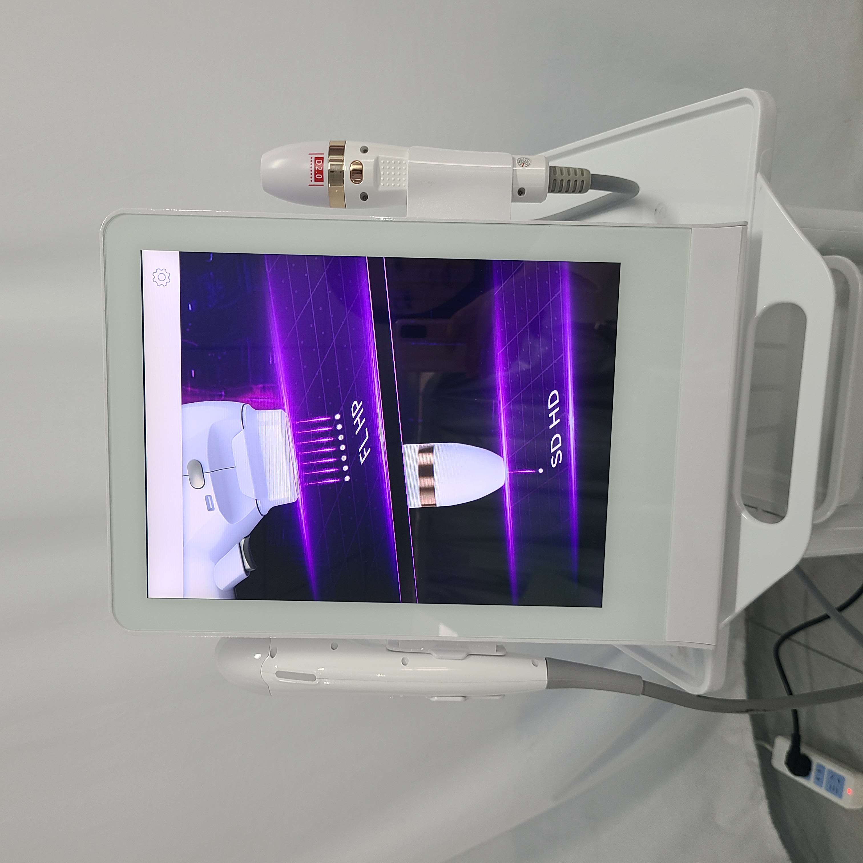 7D MMFU&RF Pain-Free Beauty Device | Ultra-Thin MF2 Cartridge for Full Face/Neck/Knee Wrinkles, Lifting Contour & Bright Skin