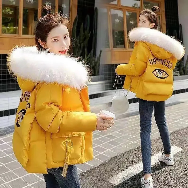 Winter Down Womens Padded Clothes Student Add Thick Jacket Fashion Wild Coat Short Keep Warm Ladies Outerwear 251015