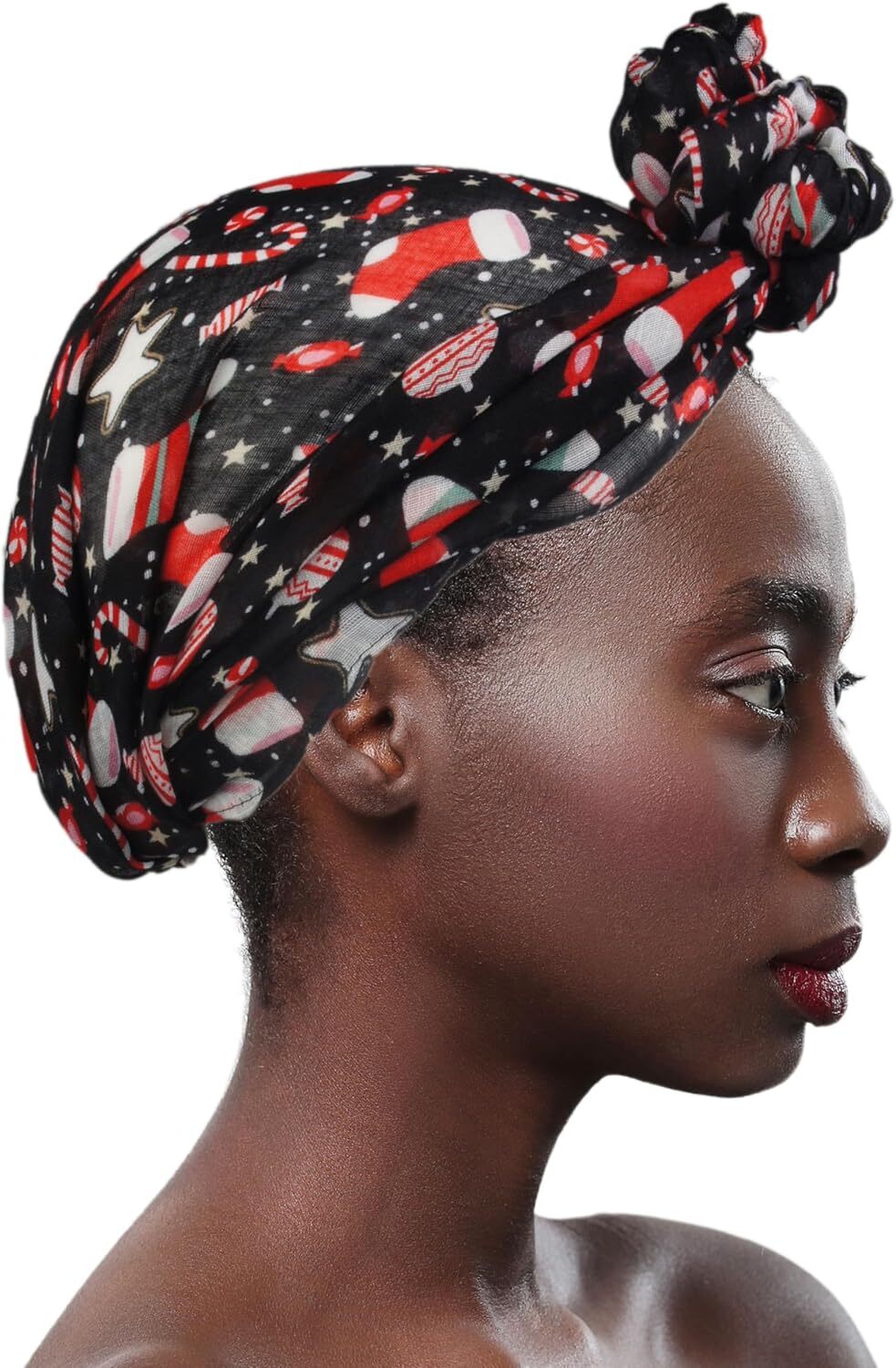 Custom Holiday Gift Packed Soft Lightweight Sheer Fall Winter Christmas Scarf for Women Girls