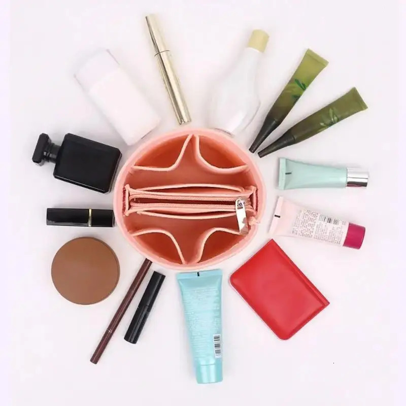 Practical Felt Insert Bag Soft Pouch Inner Handbag Travel Purse Liner Portable Confidential Organizer 5Colors 251030