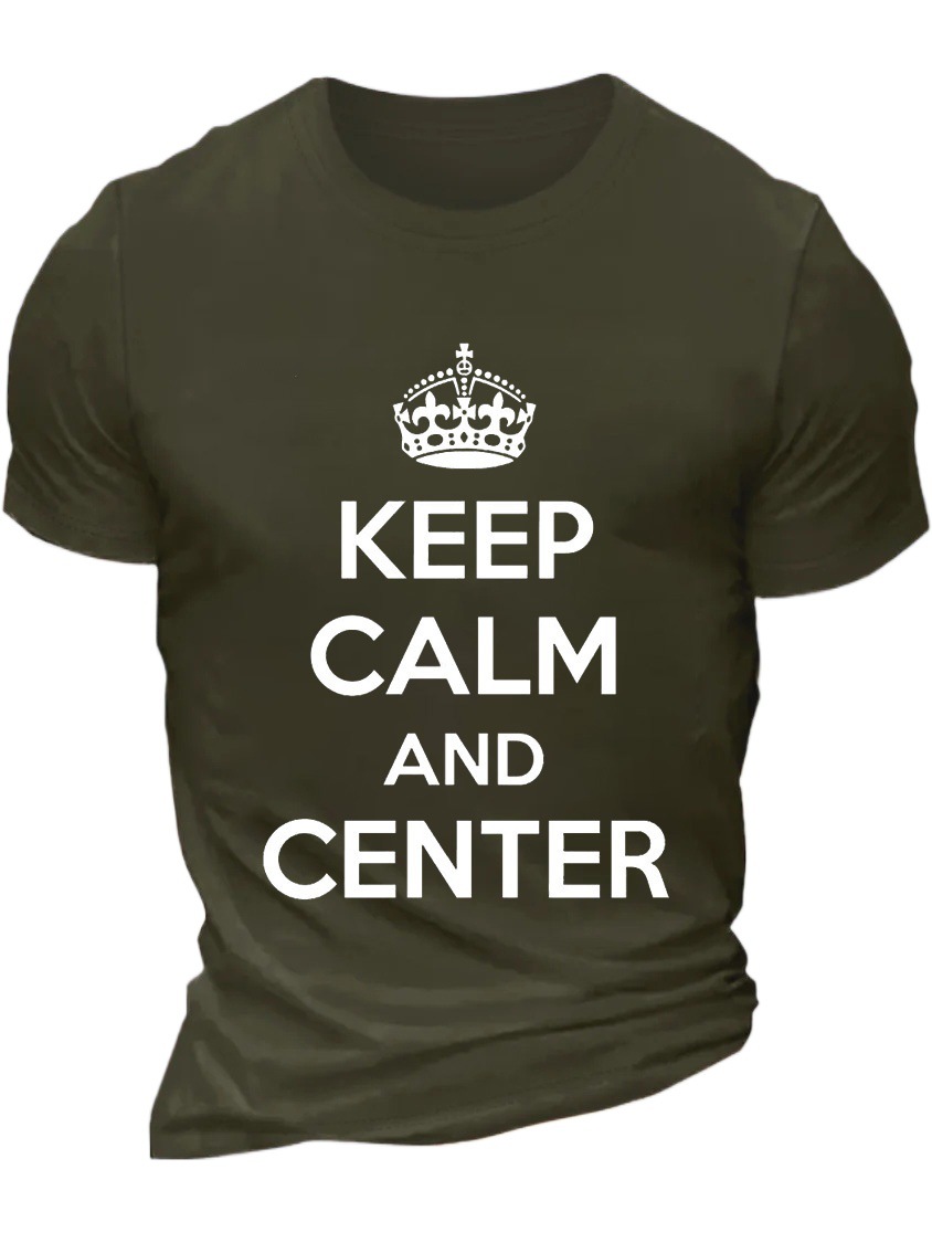 European & American Oversized Letter Print Round Neck Casual Cotton T-Shirt - TT7464