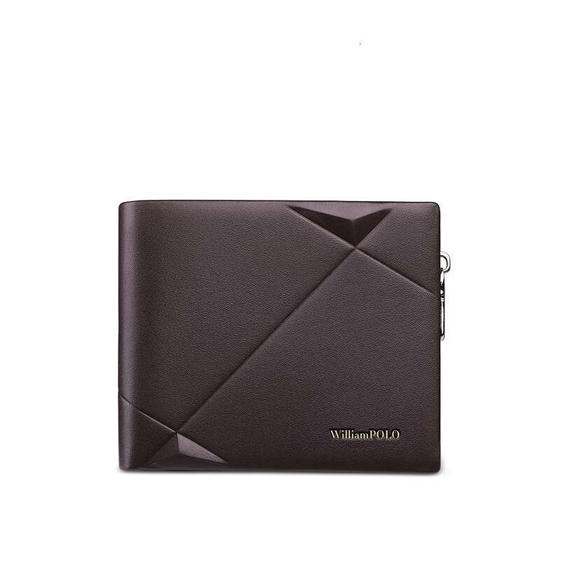 Top Layer Cowhide Men's Genuine Leather Short Wallet with Gift Box