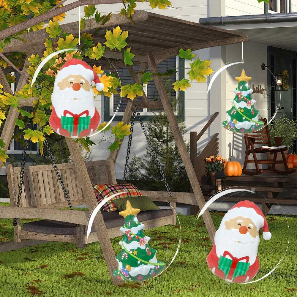 1pc Inflatable Transparent Snowman Christmas Ball PVC Party Decoration Ball Suitable For Christmas and New Year Party Supplies C251030