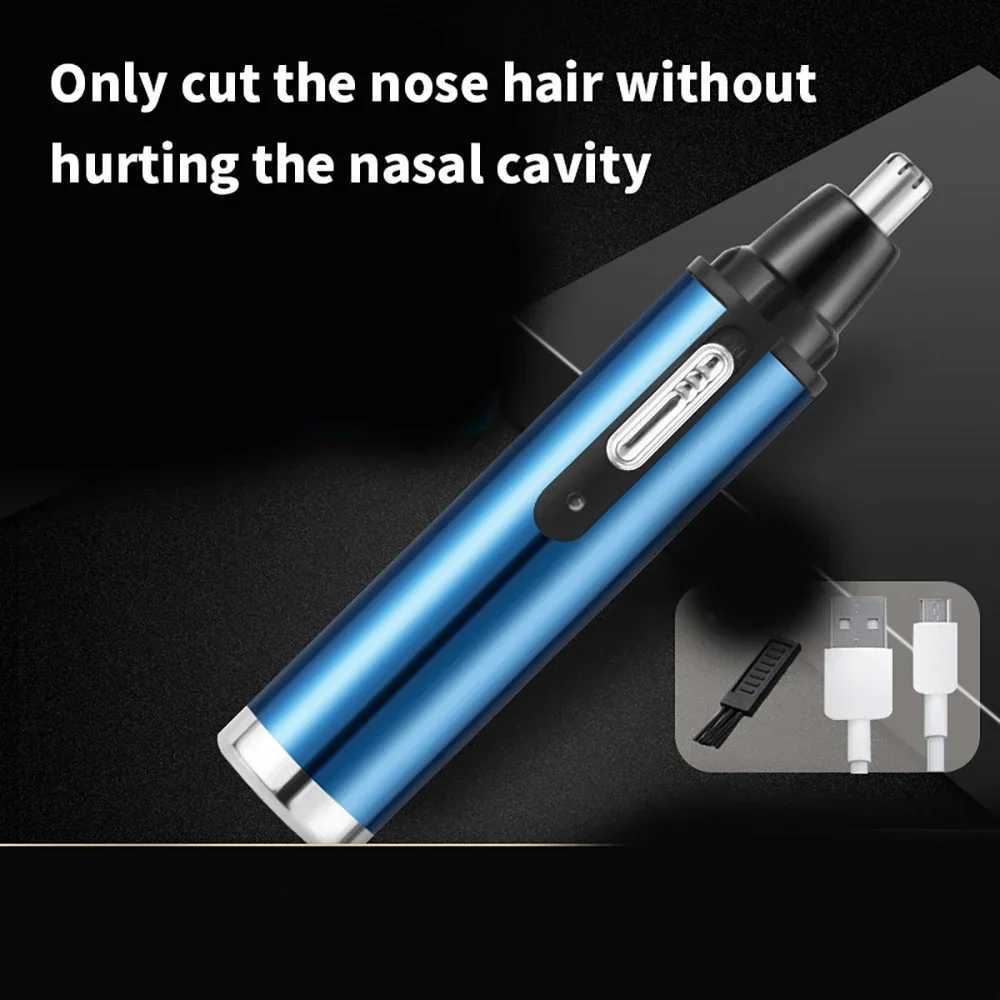 Houselin Nose Hair Trimmer 3in1 Multifunction Painless Electric Shaver Beauty Kit for Wet and Dry Use of Ear Beard Face M251030