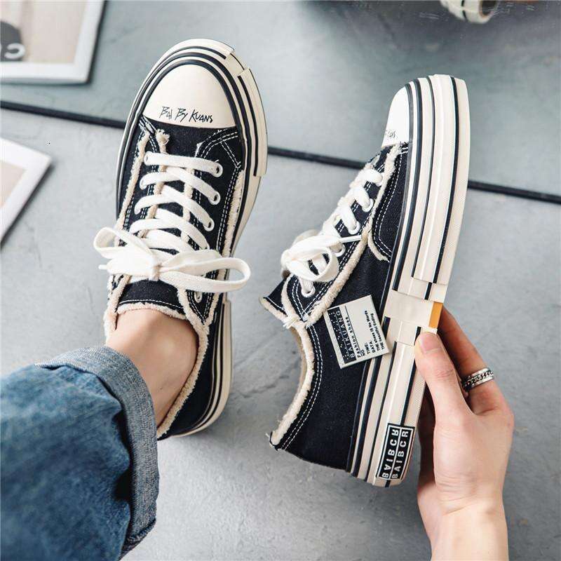 Niche Trend 2025 Beggar Canvas Couple Height Increasing Casual Shoes Autumn Thick Sole Sneakers Men