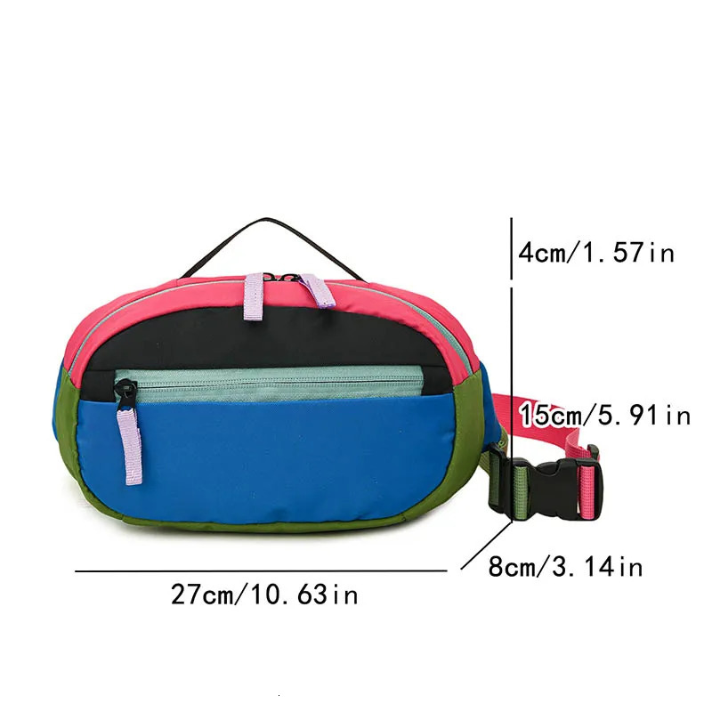 Nylon Women Waist Bag Dopamine Chest Pack Casual Shoulder Bag Sports Unisex Handbags Suitable for shopping Outdoor Crossbody Bag 251030