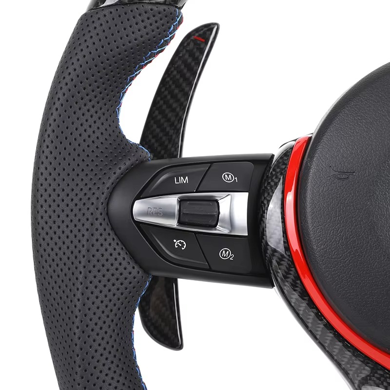 Custom Heated M Led Display Carbon Fiber Steering Wheel for BMW M2 M3 M4 M5 F10 F50 F30 F32 F80 F82 F90 E90 E92 E60 E63 G20 G30
