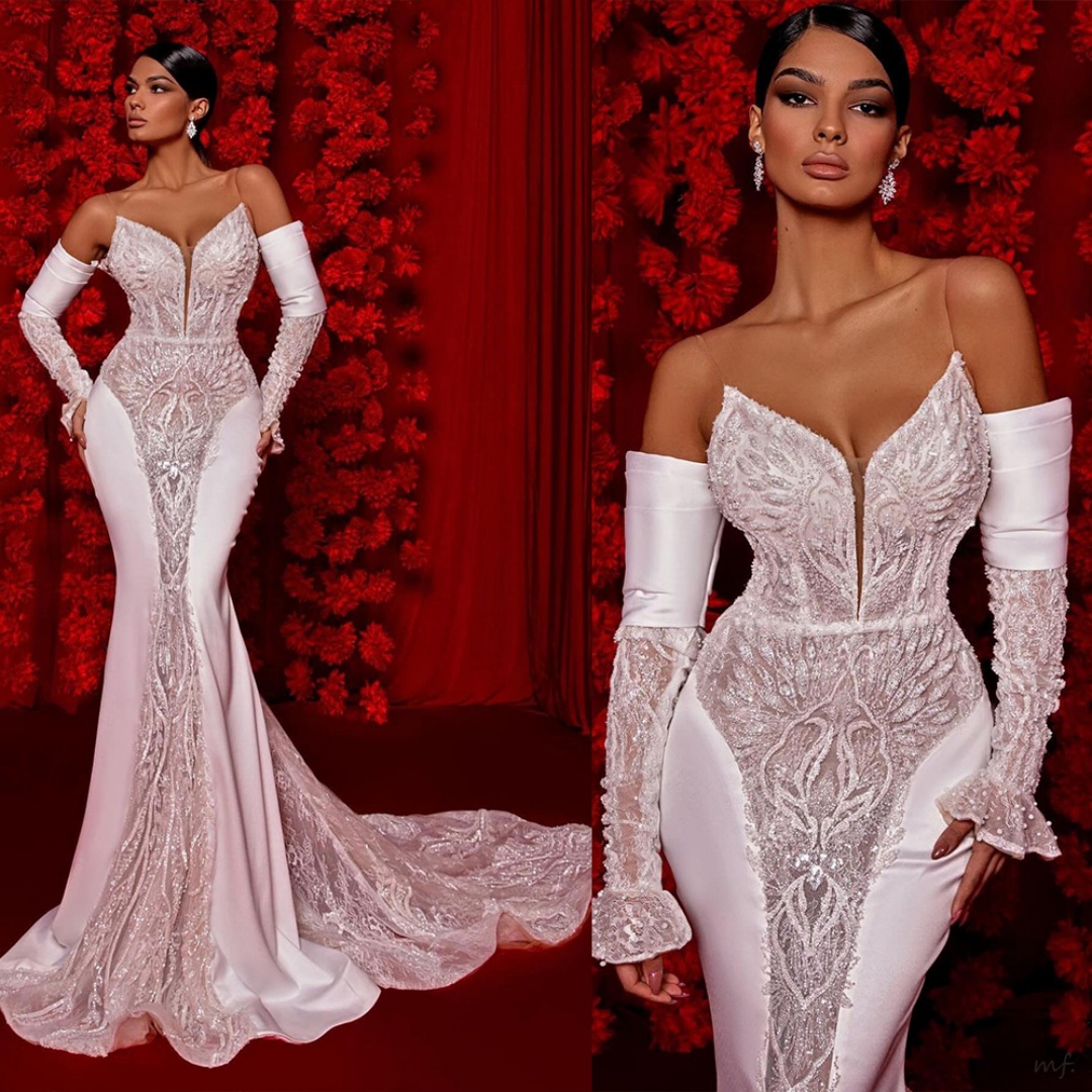 Gorgeous Evening Dresses Mermaid Strapless Crystals Backless Formal Occasion Backless Prom Gowns Party Dresses Custom Made Vestidos de noche