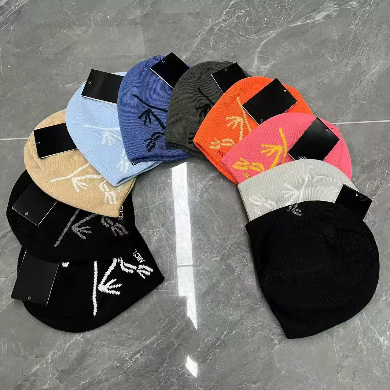 Fashion Printed Knitted Hat Beanie Women Men Couple Skull Caps Warm Y2K Beanies Bonnet Wool Skullies Hoods Hip Hop