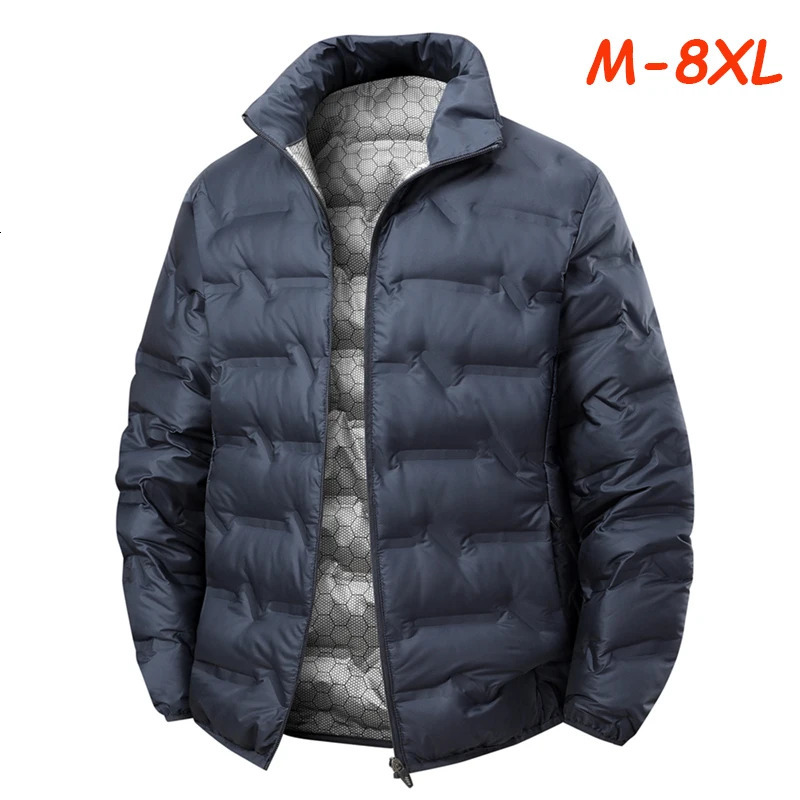 Men Winter White Duck Down Jacket Warm Thick Stand Collar Windproof Puffer Jacket High Quality Waterproof Jacket Male 8XL 251028