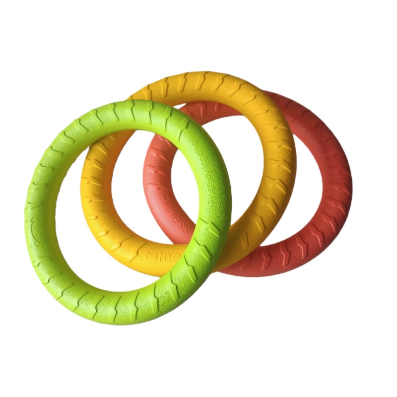 Dog Ring Toys Indestructible Chewing Flying Floating Training Tools Fetch for Small Medium Large Dogs Throwing Catching Flying