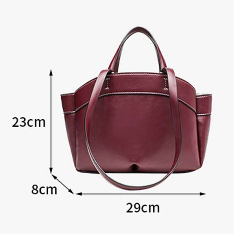 2025 Fashion Large Capacity Brown Handbag, Commuter Soft Super Fiber Synthetic Leather Shoulder Crossbody Bag