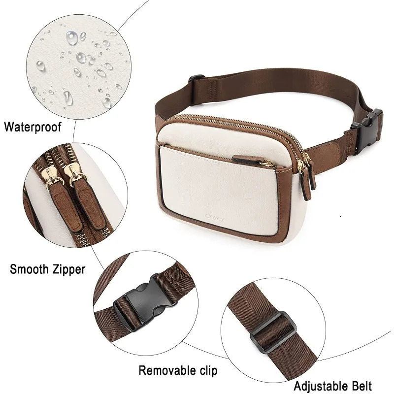 Waist Belt Bags For Women Crossbody Waist Bag Adjustable Strap Vegan PU Leather Women Messenger Handbag 251030