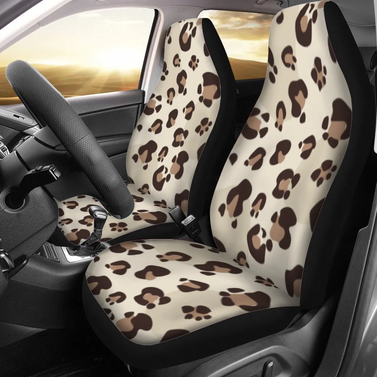 Universal Car Seat Covers, 130x48cm Thick Backrest Protectors, Plush Front & Microfiber Back, Pair of Customizable Seat Protectors