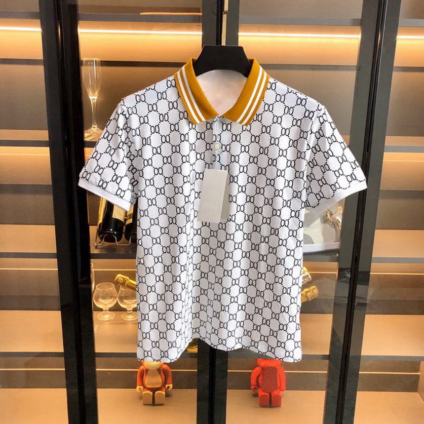 Summer Mens Polo T Shirts Designer Polos Men Short Sleeve Shirt Cotton Breathable Letter Print Casual Polo Shirts