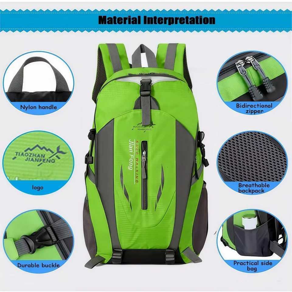 Mens and womens hiking backpacks with quick adjustable shoulder straps lightweight large capacity hiking bagszwq H251029