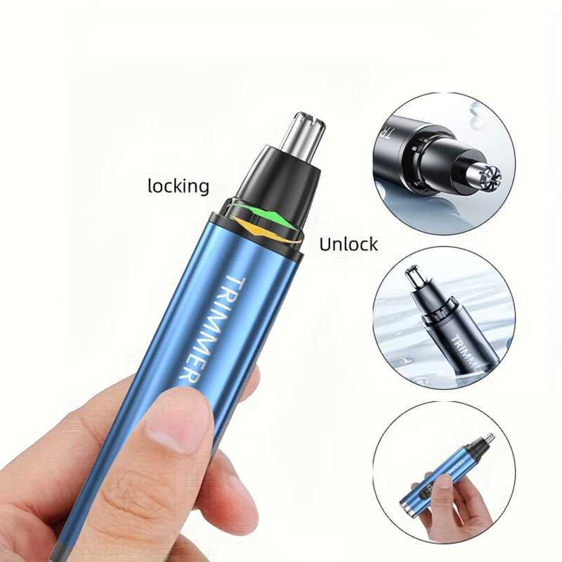 5in1 Electric Nose Hair Trimmer Digital Display Remove Armpit Hair Eyebrows Ear Hair Beard Multifunctional Trimmer Typec M251030