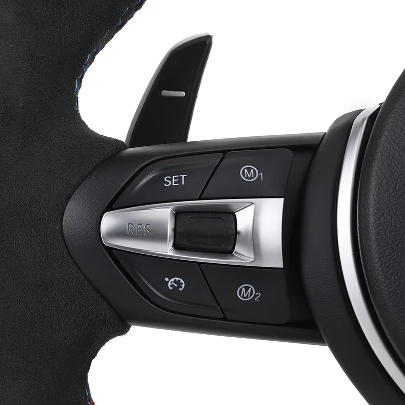 Left and Right Suede Leather Steering Wheel for BMW 3 5 Series F10 F30 F90 F01 F12 M3 M6 E90 Z4 X1 X6 48 E90 E92 E71 F25 F32 E7