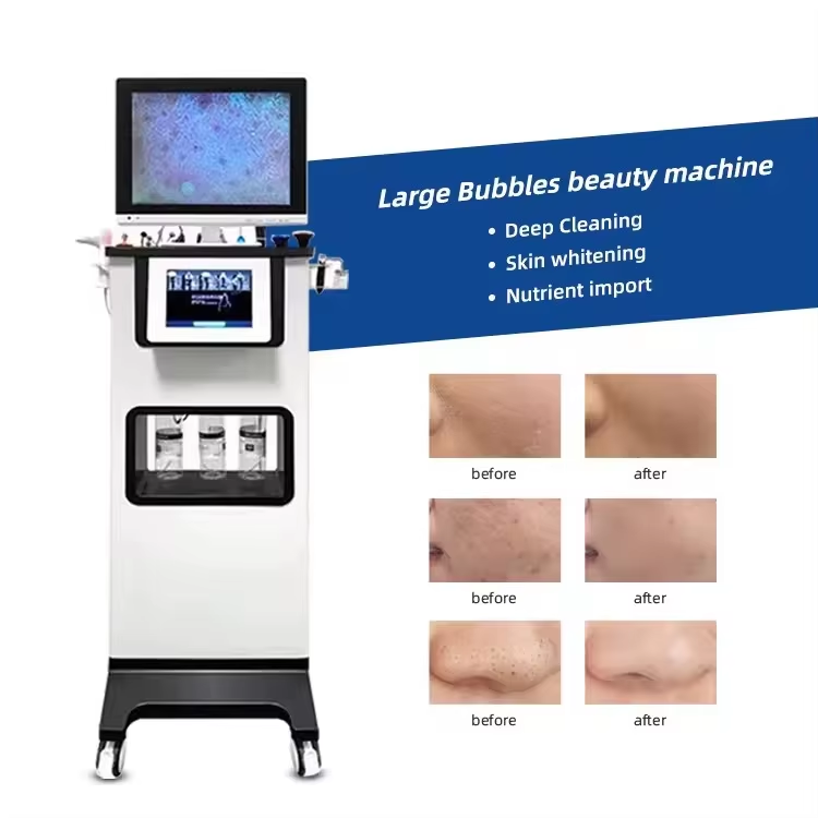 11 in 1 Microdermabrasion Facial Deep Cleansing Water Aqua Peeling Hydra Dermabrasion Machine with Skin Scalp Analyzer