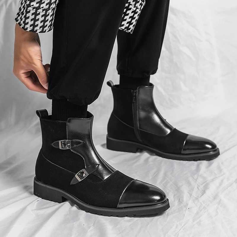 British Style Design Mens Chelsea Boots Fashionable and Versatile Trendy Mens Business Casual Shoes Z251029