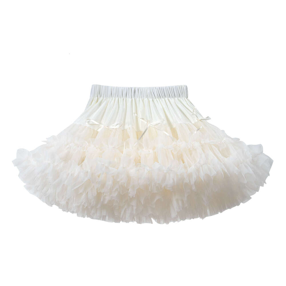 Spring and Summer Tutu Blue Princess Mesh Half Children's Puffy Skirt for Girls