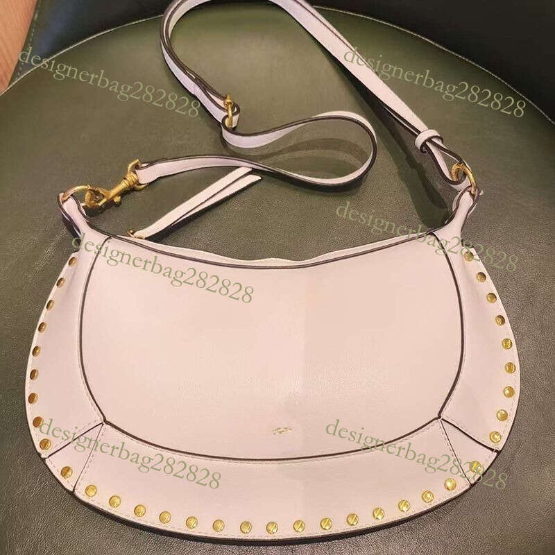 Designer Bag Tote Shoulder Bag French Rivet Classic Half Moon Genuine Leather Single Crossbody Unique Fashion Handbag