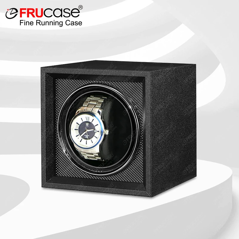 FRUCASE Watch Winder for automatic watches watch box automatic winder Mini style can be placed in a safe Box or drawer i251029