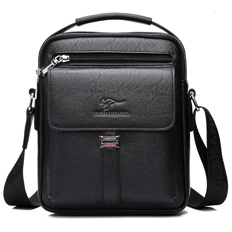 Kangaroo Luxury Brand Mens Shoder Bag Vintage Messenger Bag Leather Men Handbag Split Leather Crossbody Bags For Men 2020 New Y251011