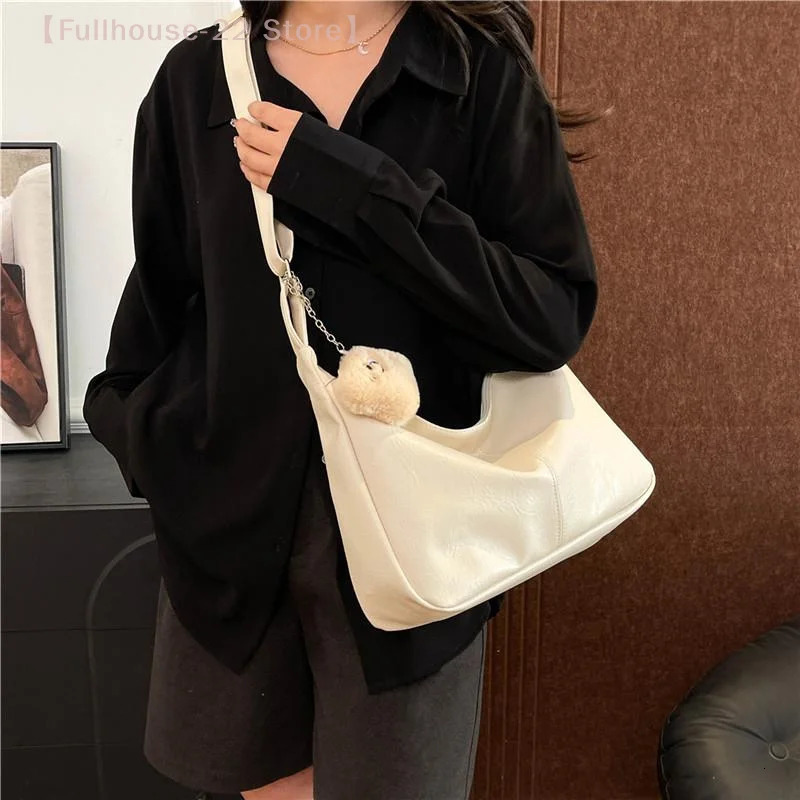 MAX22Retro PU Leather Shoulder Bag Ladies Large Capacity Underarm Bag Fashion Versatile Tote Bag For Women Gifts 251029