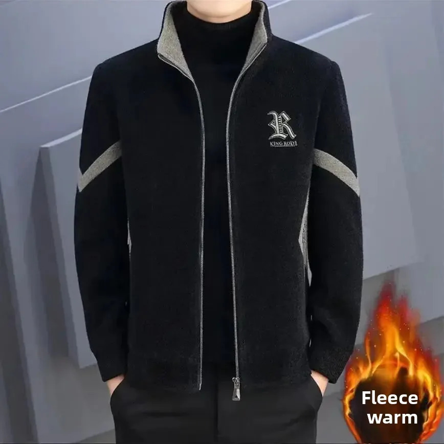 Mens Woolen Casual Jacket Of The Season Autumn Winter Fashionable Thick Warm Handsome Style Korean Version HighEnd Fe 251029