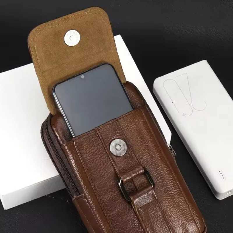 Mens Mobile Phe Waist Bag Outdoor Work Ch Bag PU Cigarette Case Key Chain Wear Belt Backpack Sport Hiking Portable Sahel Y251011