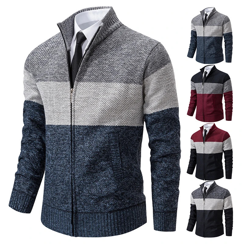 Cardigan sweater mens autumn and winter standup trend coat 251017