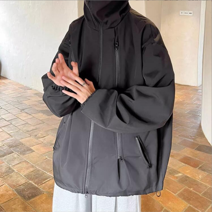 Men's Jacket 2025 Spring And Autumn New Style Sangyan Mountaineering Jacket Trendy American High-end Designer Coat Feel Jacket