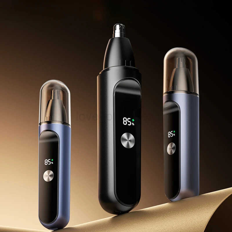 Rechargeable Electric Nose Hair Trimmer Hair Trimmer Nose Hair Remover Scissors Cleaning Tool Mens Shaving Knife Z251030