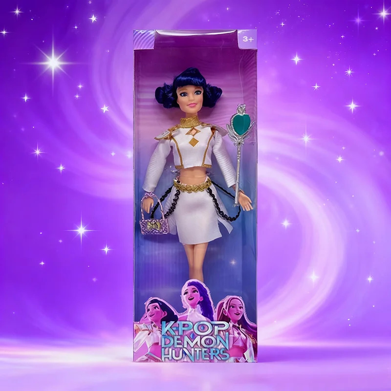 With Delicate Texture Anime 30CM KPop Demon Hunters Doll Vinyl Toy Rumi Mira Zoey Birthday Surprise Gift For Girls 251029