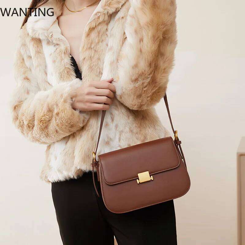 Designer bag 52 Designer Women Shoulder 100% Genuine Leather Women's Crossbody Bag High Quality Cowhide Square Bags Fashion Handbags