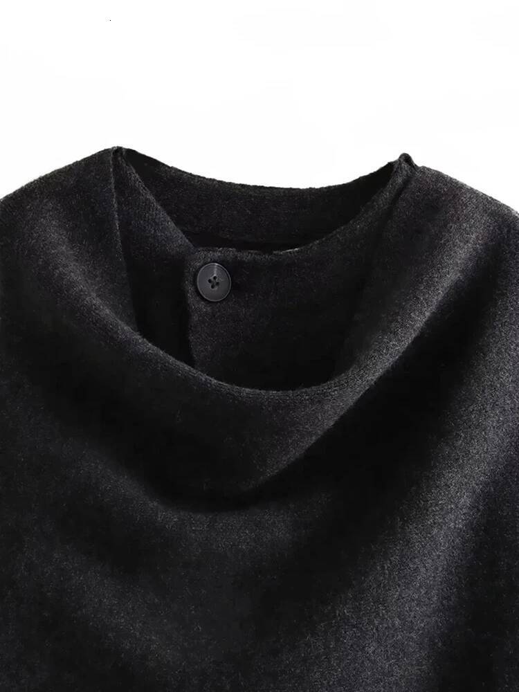 winter jacket women Women's Fashion Fall and Winter Comfortable Casual Commuter Knitted Loose Warm Coat Asymmetric Elegant Split Jacket