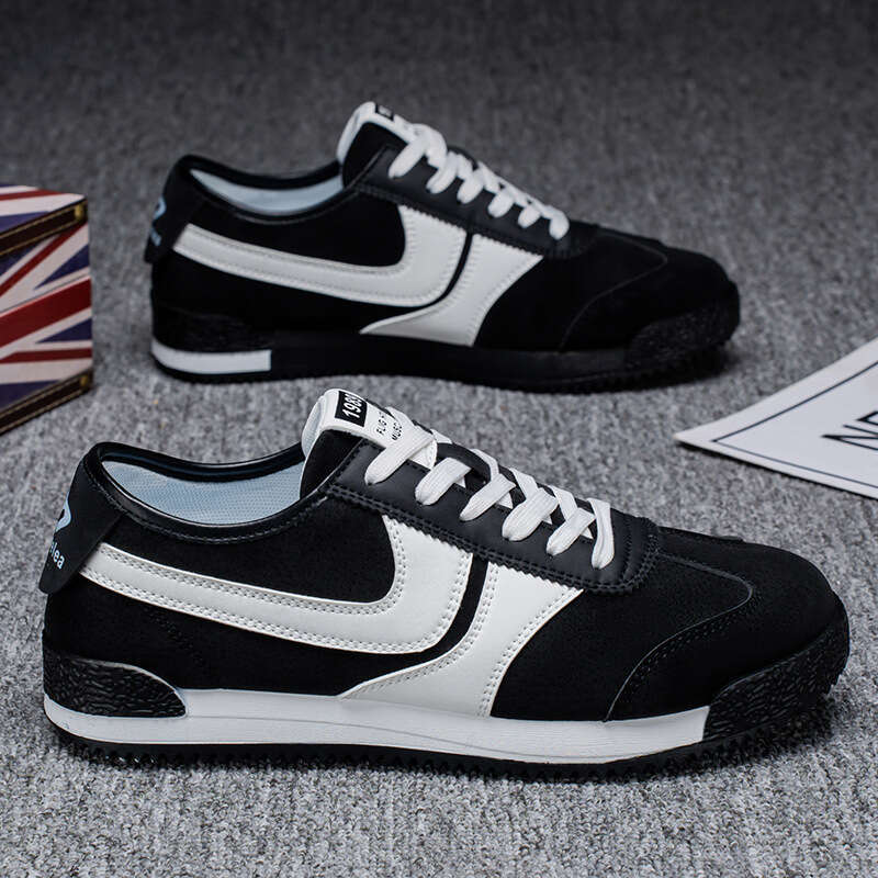 2025 New Spring and Autumn Ultra Lightweight American Style Solid Color Dopamine Soft Sole Versatile Casual Men's Shoes