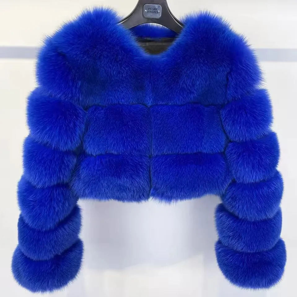 Women Faux Fur Coat Solid Short Jacket V Neck Long Sleeve Thick Warm Office Lady Elegant Casual 2025 Autumn Winter 251014