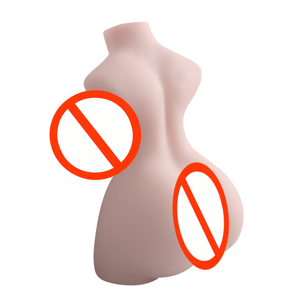 12lb 3 in 1 Torso Male Masturbator - Realistic Boobs, Vagina & Anal Channels, Built-in Spine, Adult Sex Toy for Men