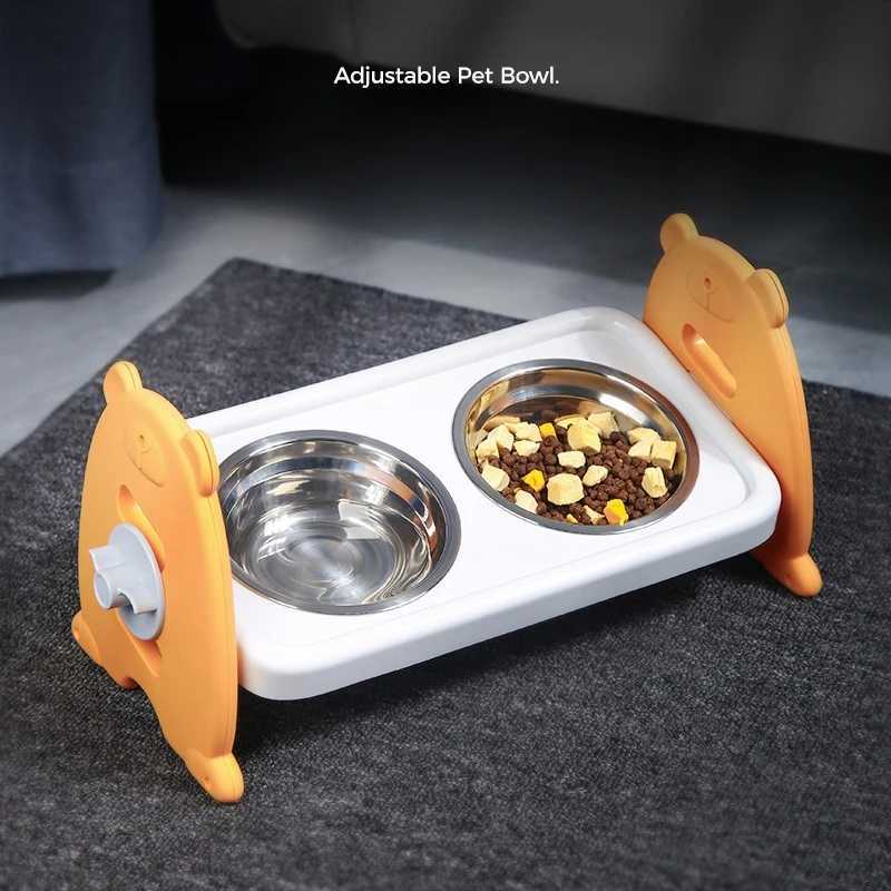 NonSlip Double Cat Bowl Dog Bowl with Stand Pet Feeding Cat Water Bowl for Cats Food Pet Bowls for Dogs Feeder Product Supplies J251113