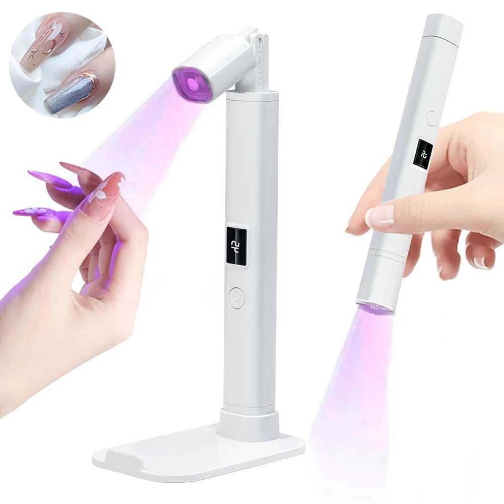 UV LED Nail Lamp Mini UV LED Nail Dryer Stand Lamp for Manicure Portable Nail Drying Lamp Professional Ultraviolet Nail Light L251030