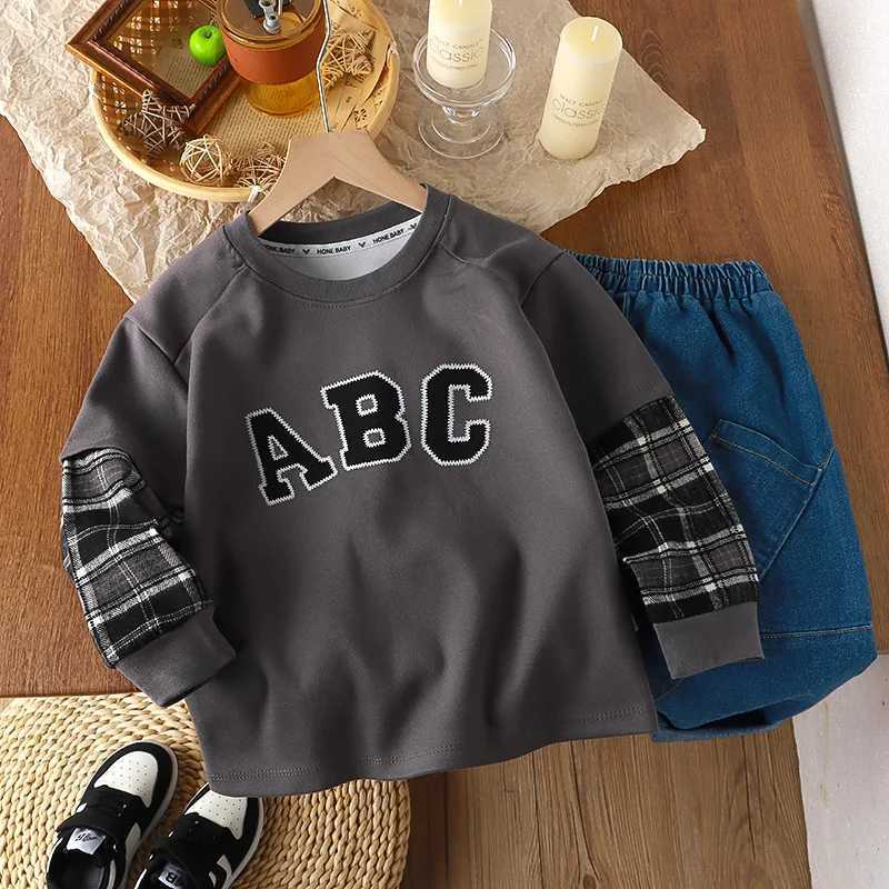 Childrens Spring Autumn Hoodies Sweater for Boys and Girls Outdoor Sportswear ClothingT251030