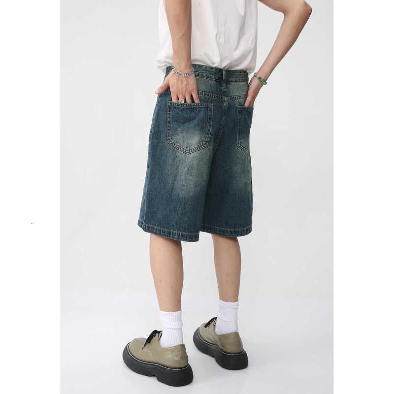 Men's Jeans Man Wear | Summer New Loose Edition Made Old Denim Shorts Capris