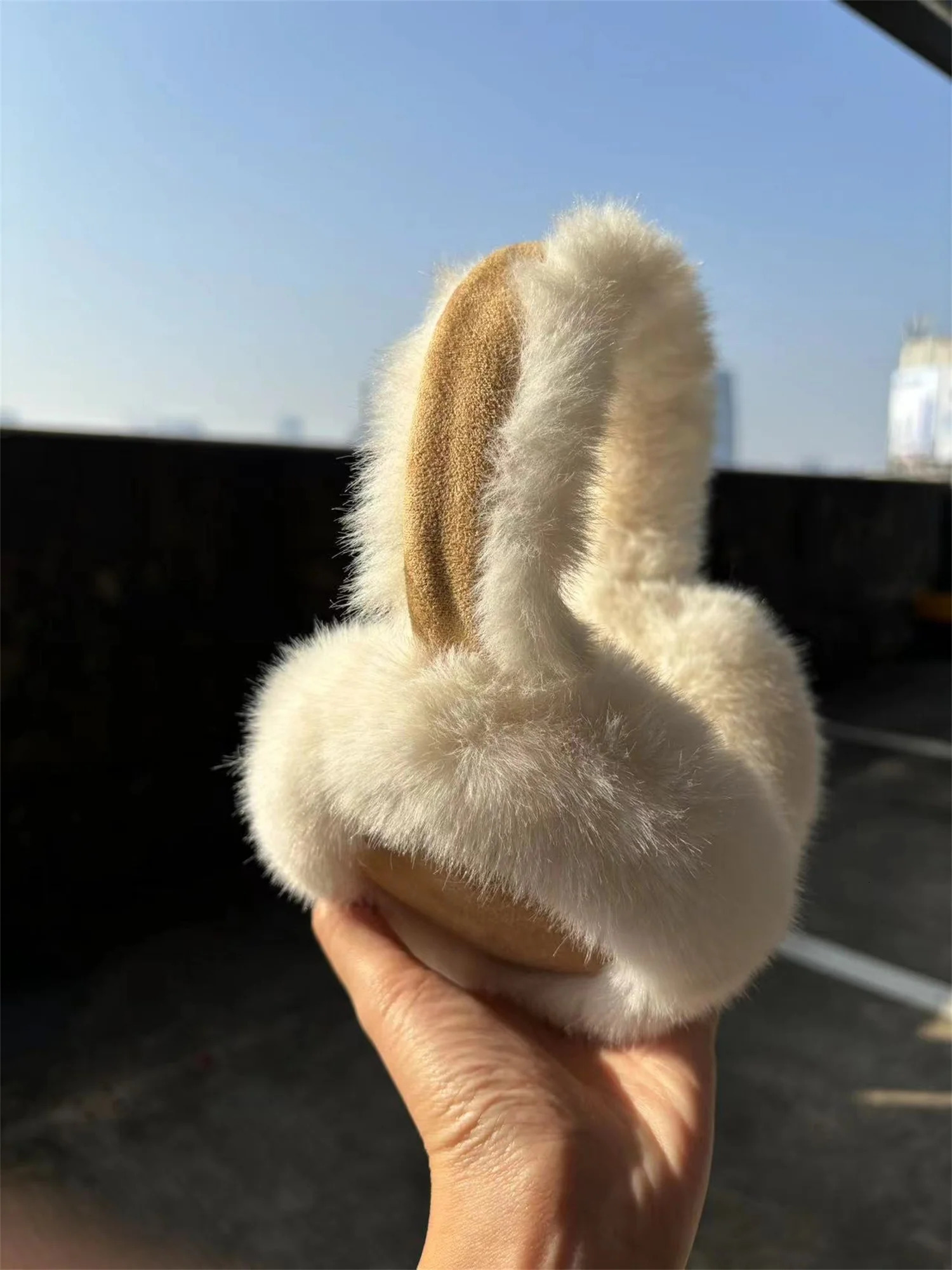 Fluffy Soft Earmuff Fashion Man Woman Ear Muff High Quality Rabbit Fur Eardrum Winter Accessories Christmas 251024