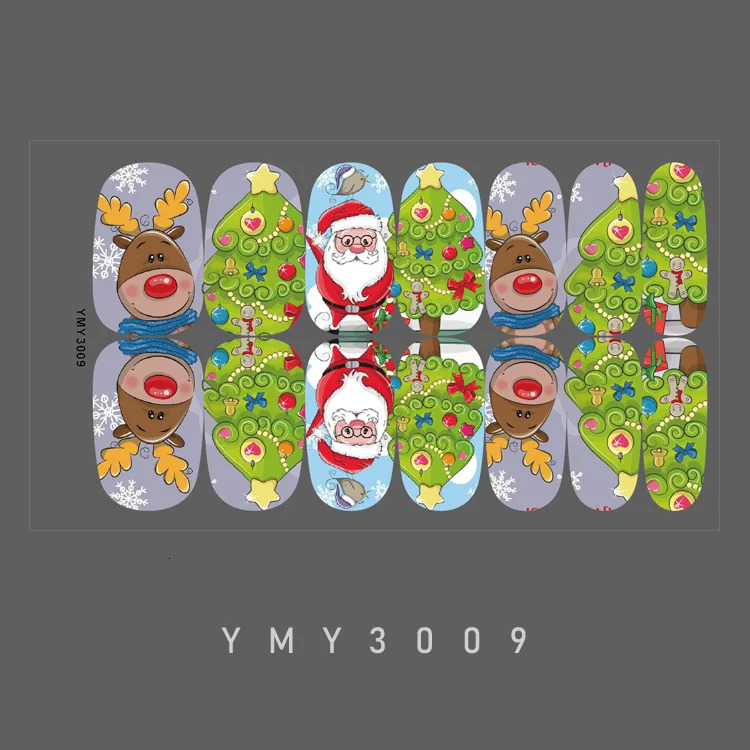 Full Cover Nail Stickers Christmas Nail Decoration Nails Sticker Self Adhesive Nail Sticker Nail Art Sticker 251027